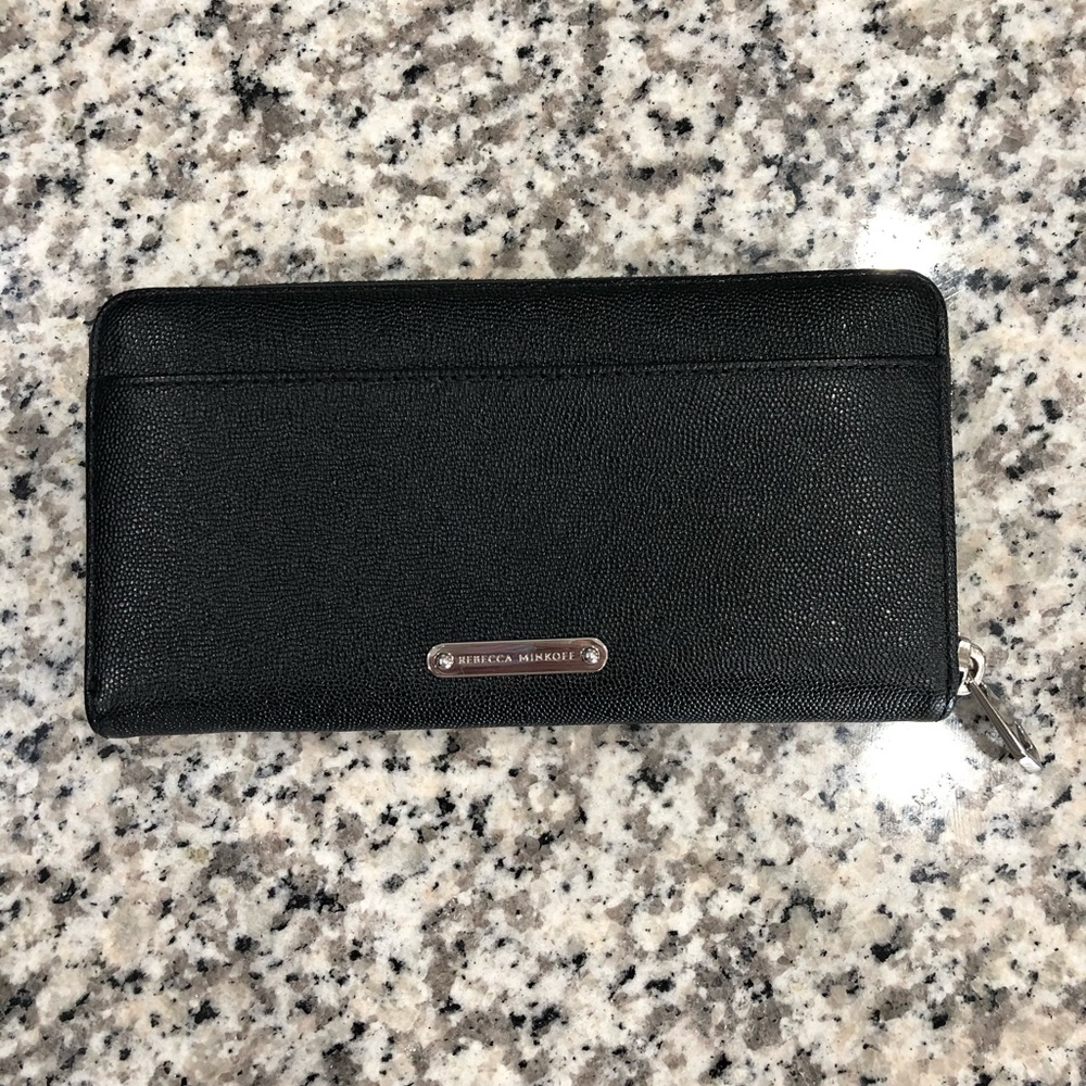 Rebecca Minkoff black zipper wallet